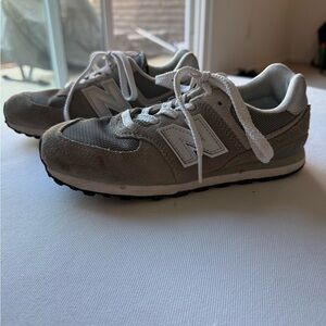New Balance Gray and White Athletic Shoes